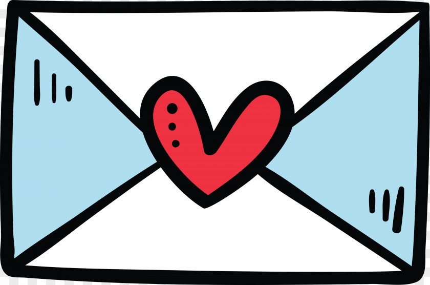 Valentines Day Heart Letter PNG