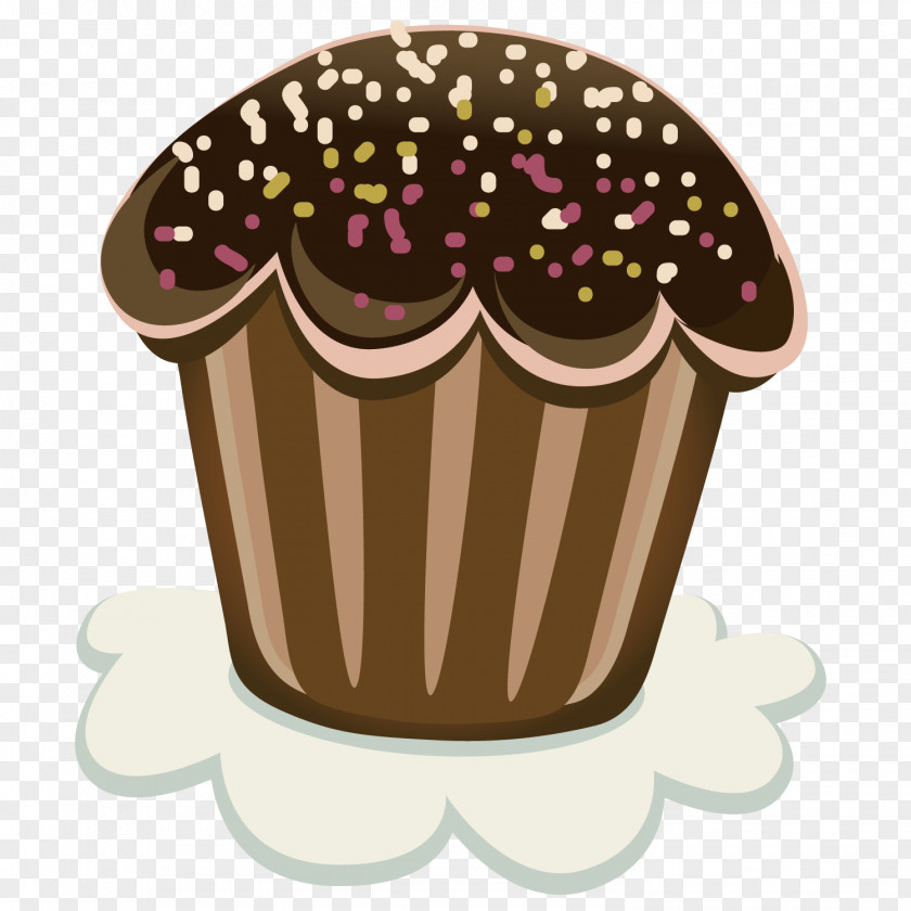 Vector Chocolate Dessert Cupcake Pastry PNG