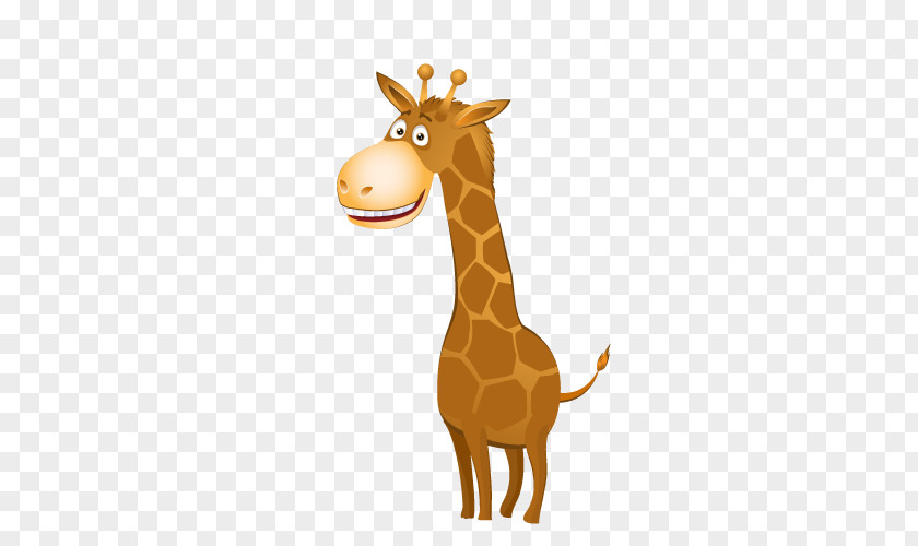 Cartoon Giraffe Design Elements Northern Animal PNG