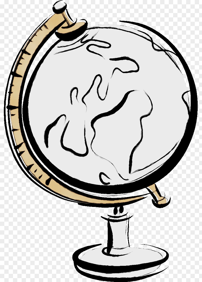 Globe Behavior Watercolor Cartoon PNG