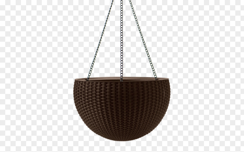 Hanging Rattan Garden Structure PNG