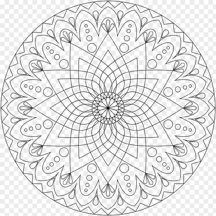 Mandala Coloring Book Meditation Adult PNG