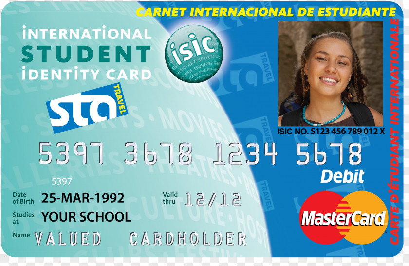 Mastercard International Student Identity Card Discounts And Allowances Travel PNG