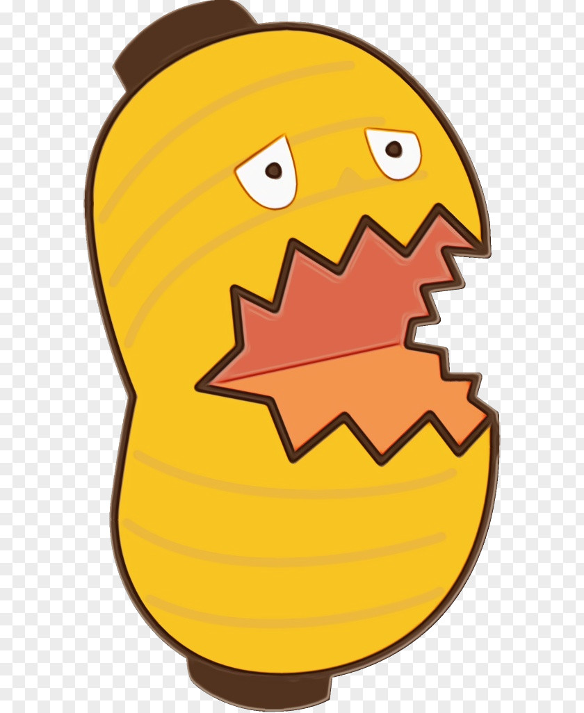 Smile Cartoon Yellow Line PNG