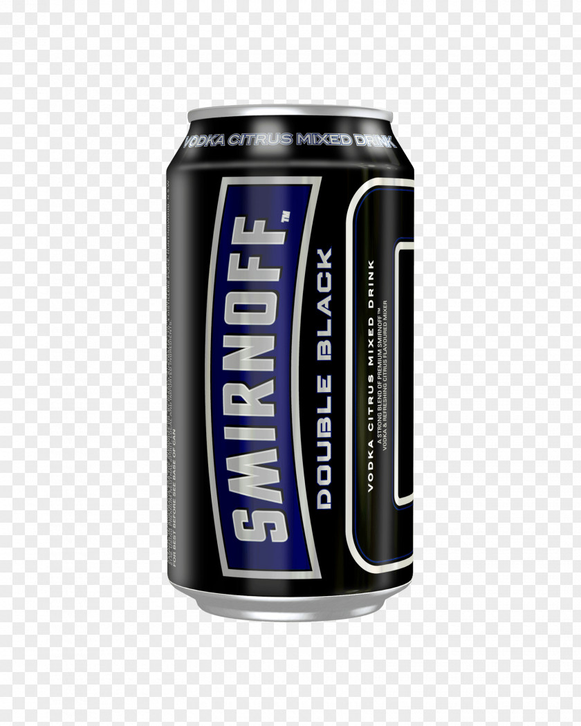 Cans Smirnoff Ice Double Black Fizzy Drinks Distilled Beverage Vodka Beer PNG