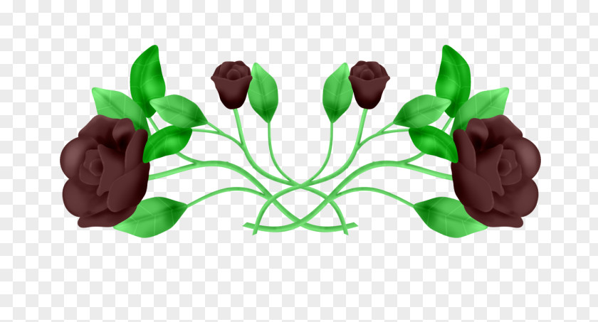 Chocolate Flower Petal Illustration PNG