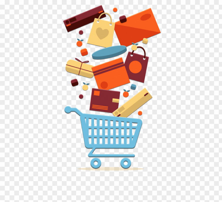 Shopping Cart Online Vector Graphics PNG