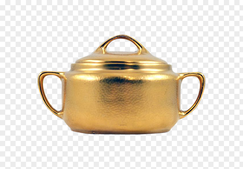 Sugar Bowl Tableware Kettle Teapot Lid Metal PNG
