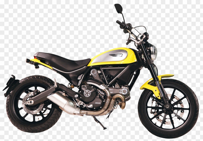 Yellow Ducati Scrambler Motorcycle Bike Triumph Motorcycles Ltd Monster PNG