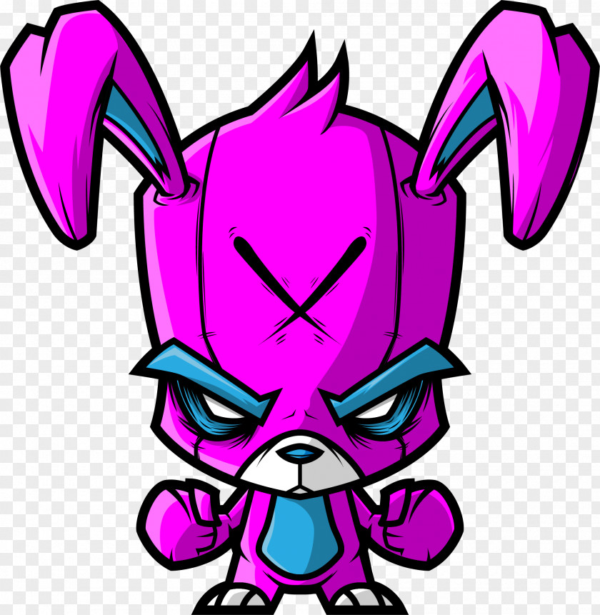 Bunny Art Purple Clip PNG