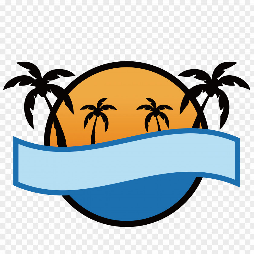 Flat Island Tour Hawaiian Beaches Clip Art PNG