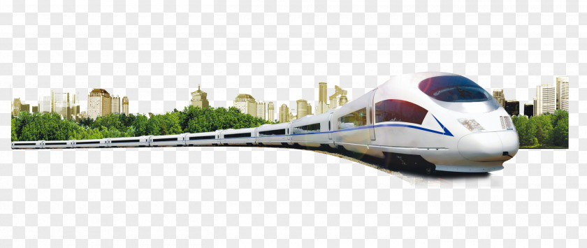 Green City With High-speed Rail Xianu2013Chengdu Railway Guangyuan Train Transport PNG
