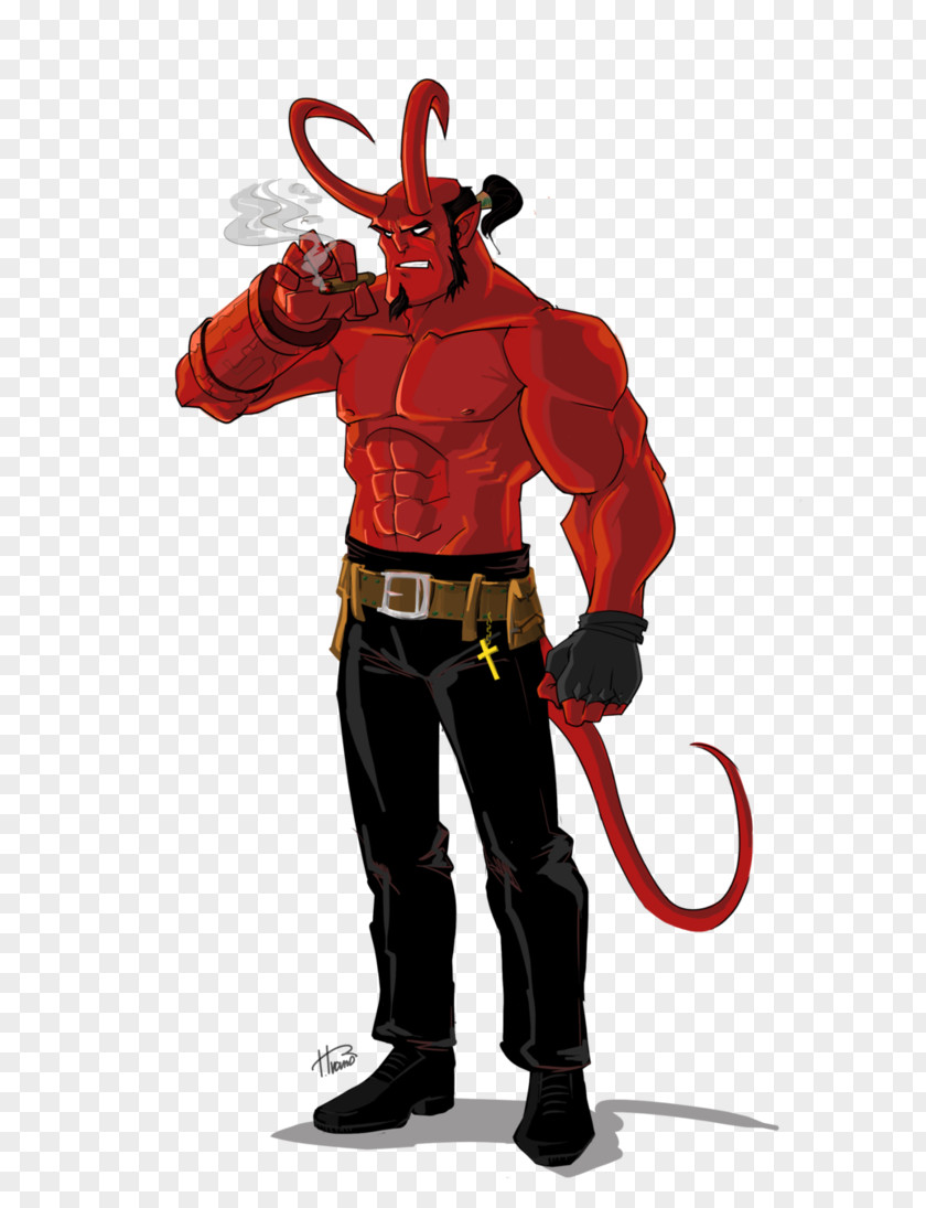 Hellboy Transparent Background Cartoon Character Comic Book PNG