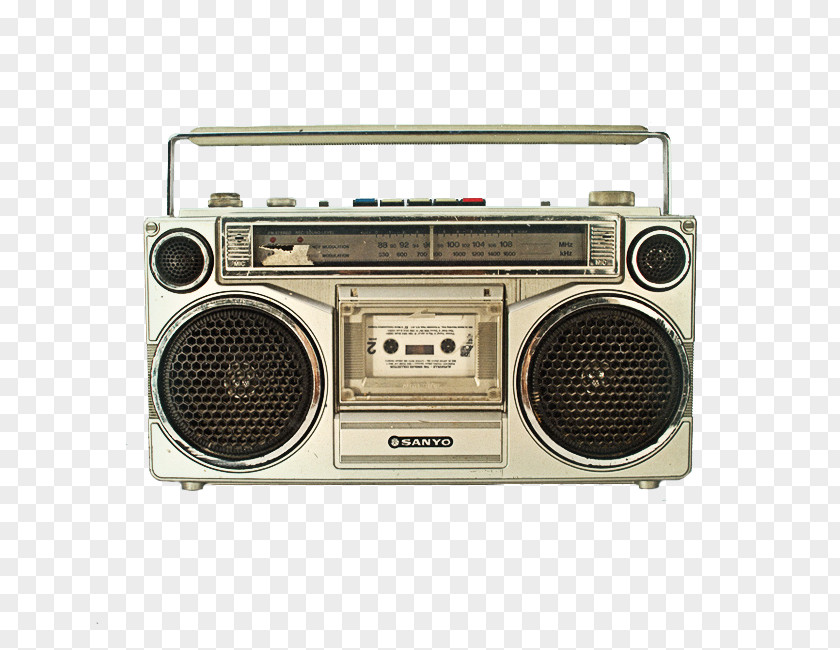 Radio Boombox Compact Cassette VCR/DVD Combo PNG