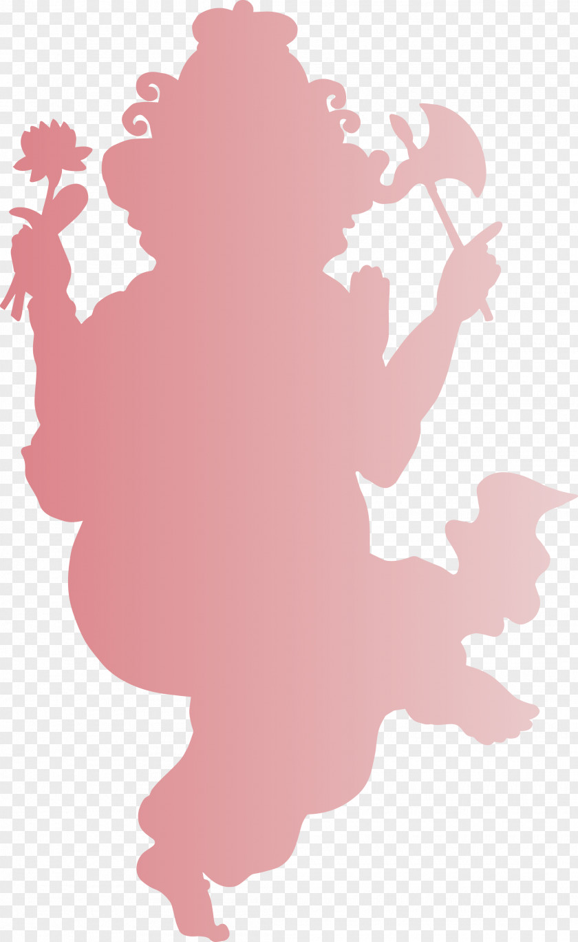 Silhouette Pink M Pattern M-tree Tree PNG