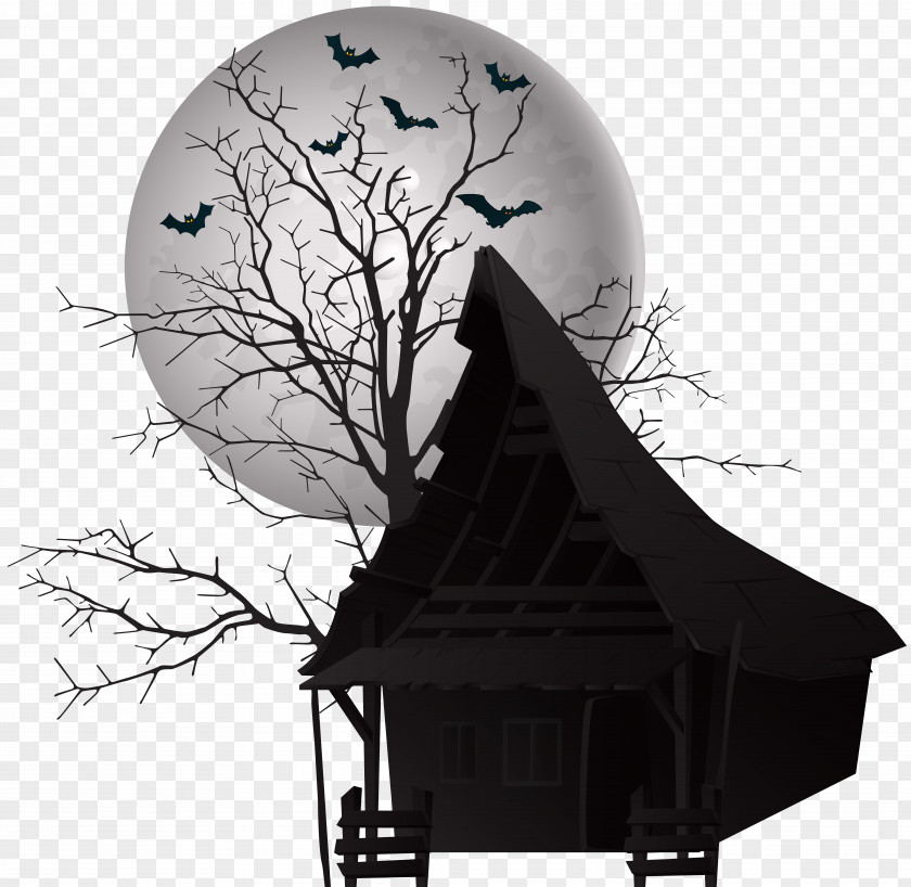Halloween Scary House Clip Art Image PNG