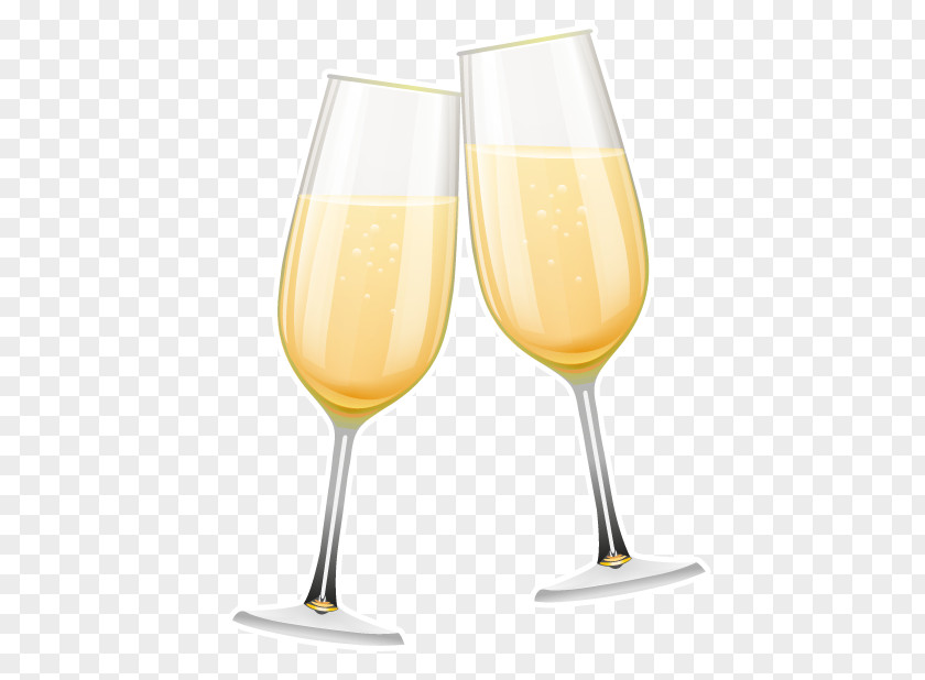 New Year Stickers Wine Glass Bellini Champagne Cocktail PNG