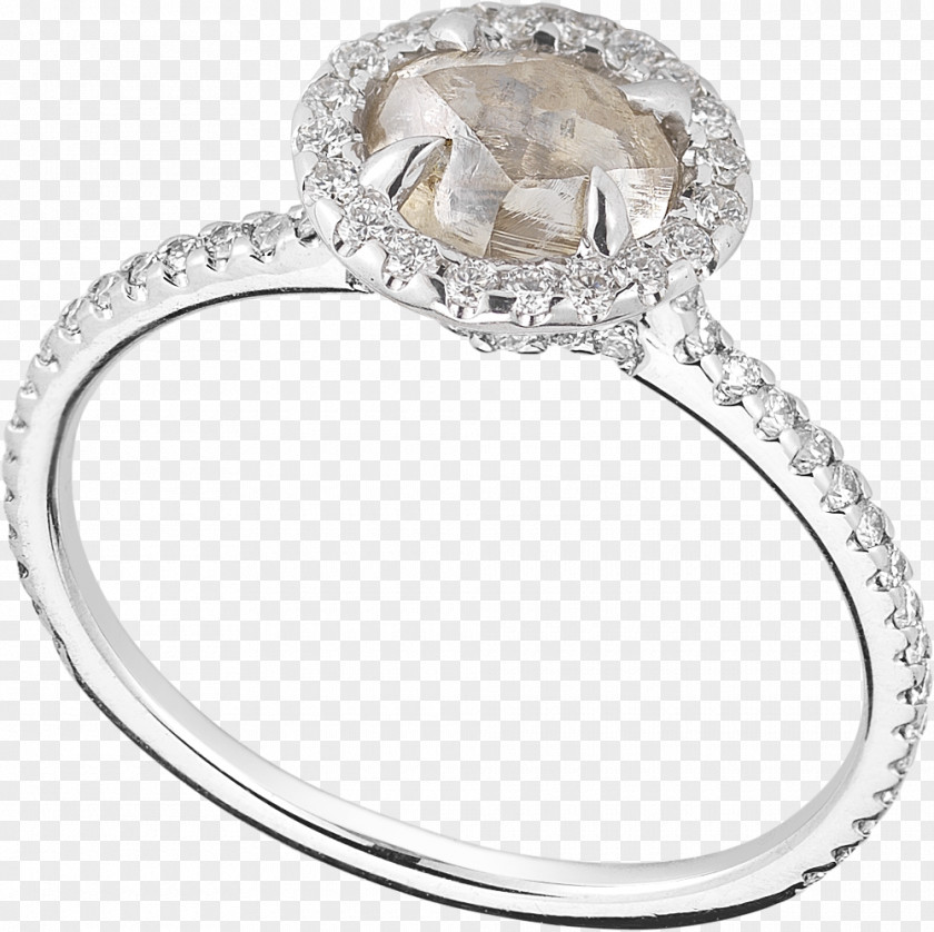 Raw Diamond Ring Engagement Jewellery PNG