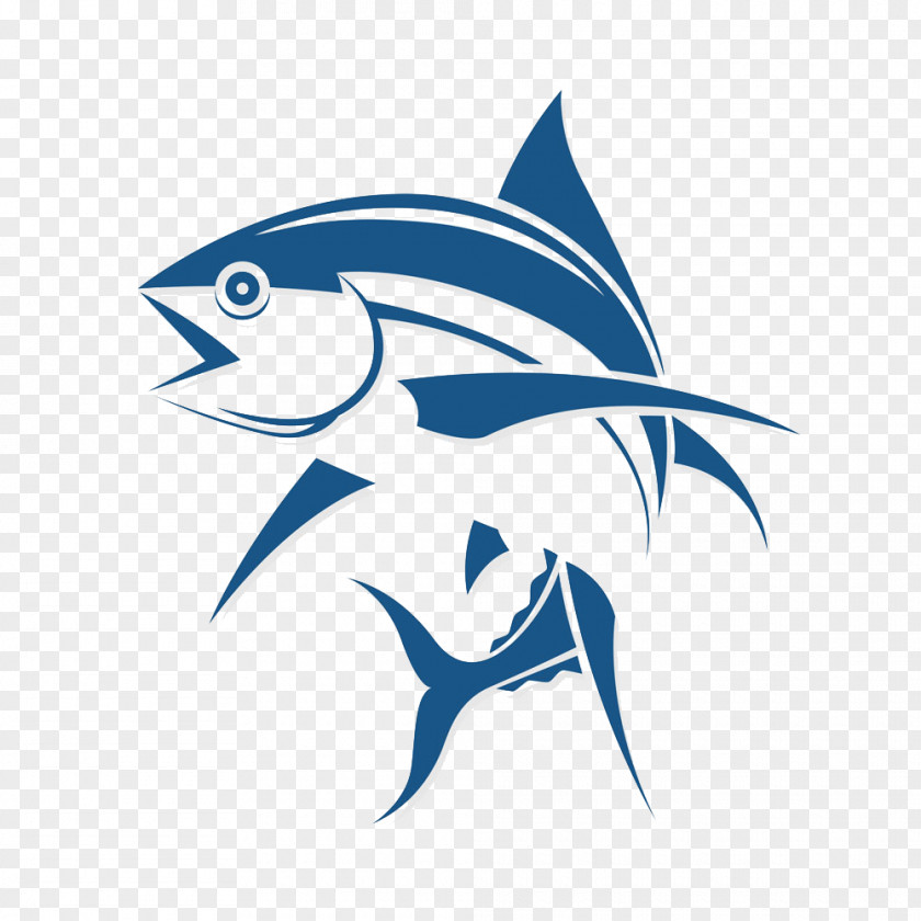 Cartoon Fish Logo Tuna Fishing PNG