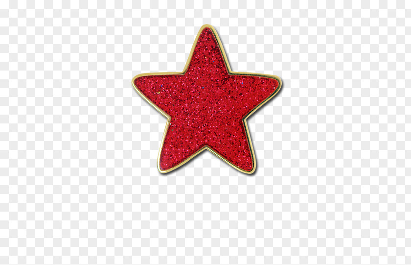 Glitter Star Red Shape Sticker PNG