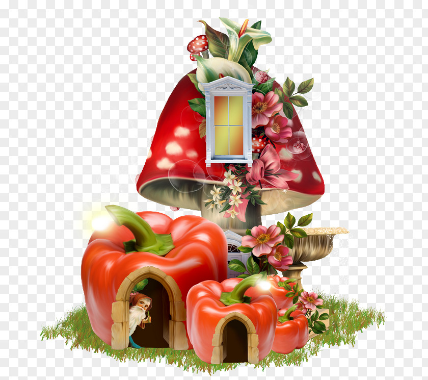 Pepper House Fairy Tale Presentation Clip Art PNG