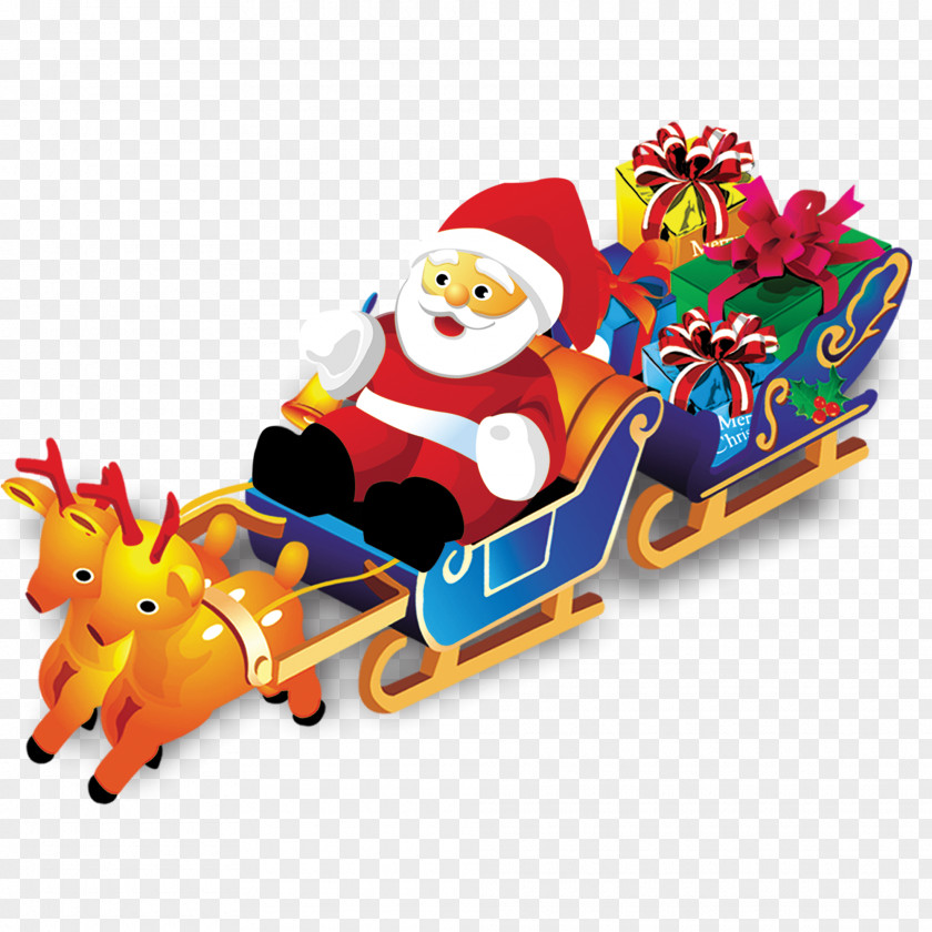 Santa Gifts Claus's Reindeer Christmas Gift PNG