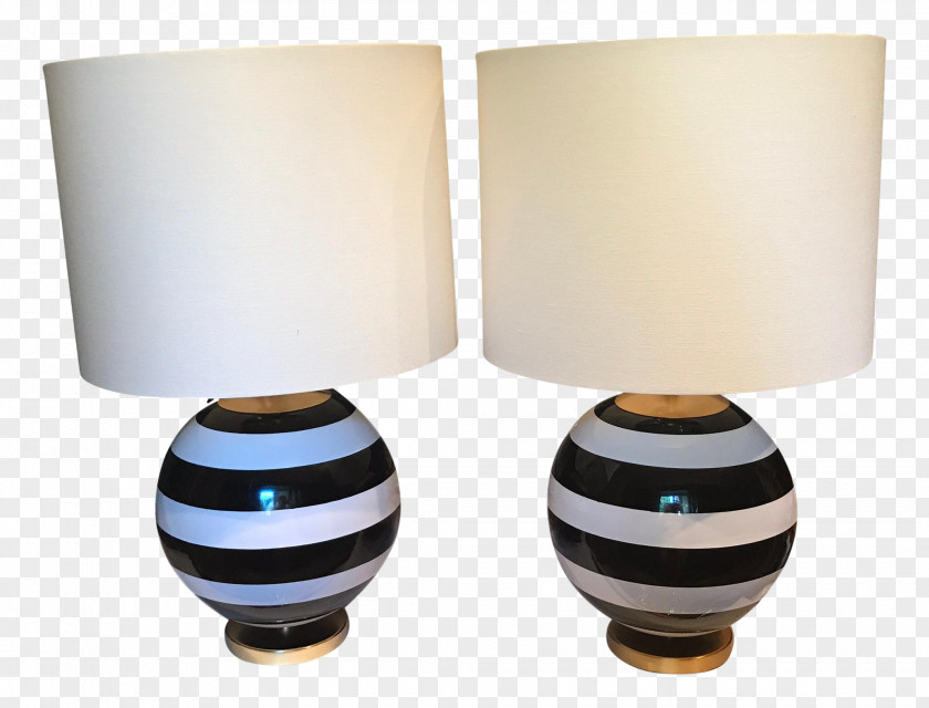 Crystal Lamp White Shade Black Chairish Beige PNG