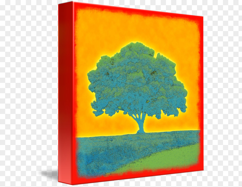 Painting Acrylic Paint Gallery Wrap Modern Art Canvas PNG