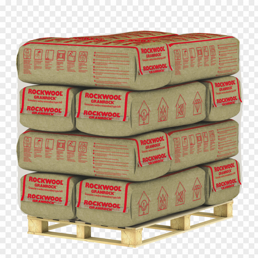 Paleta Mineral Wool Aggregate Material Attic PNG