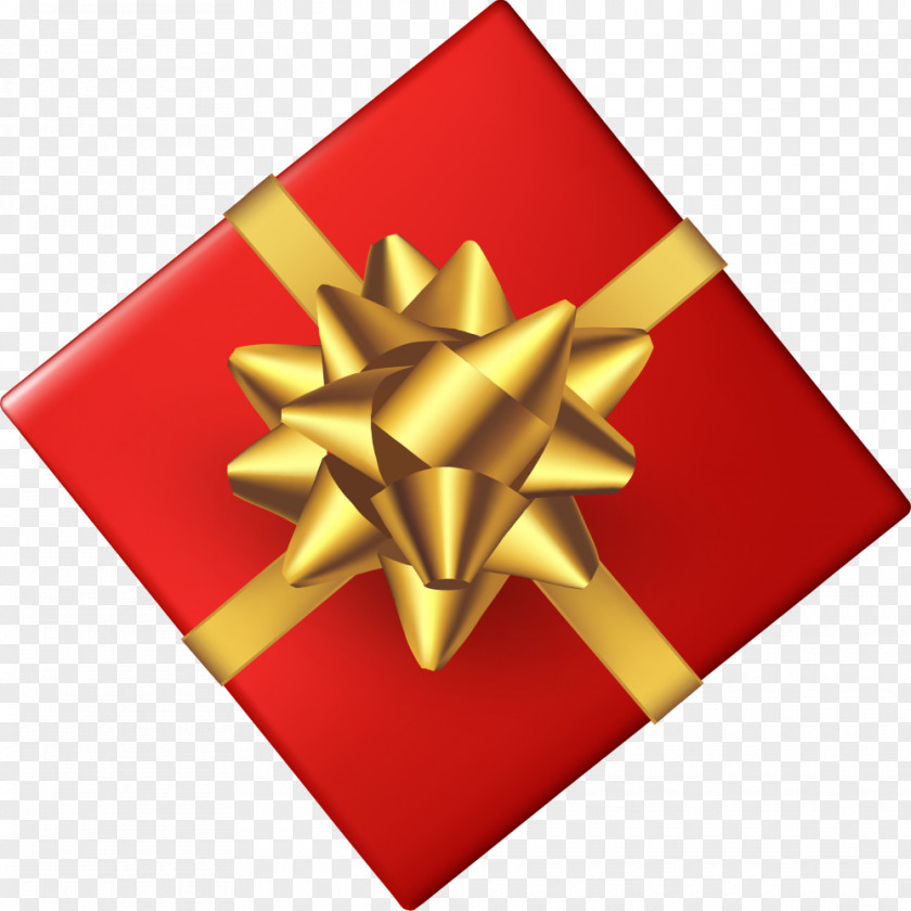 Small Clean Red Gift Box Christmas Adobe Fireworks PNG