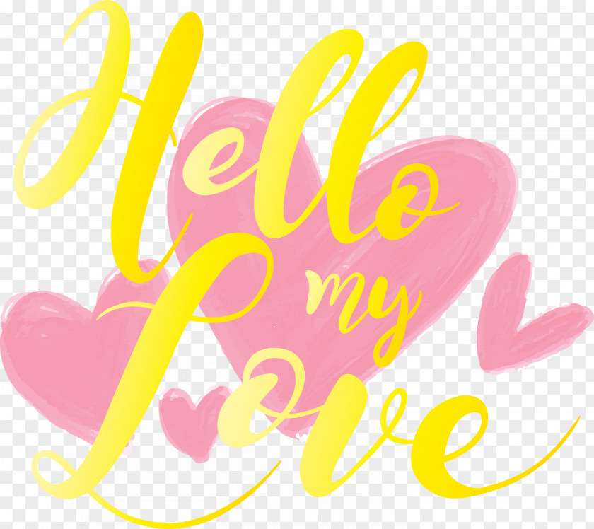 Valentines Day Hello My Love PNG