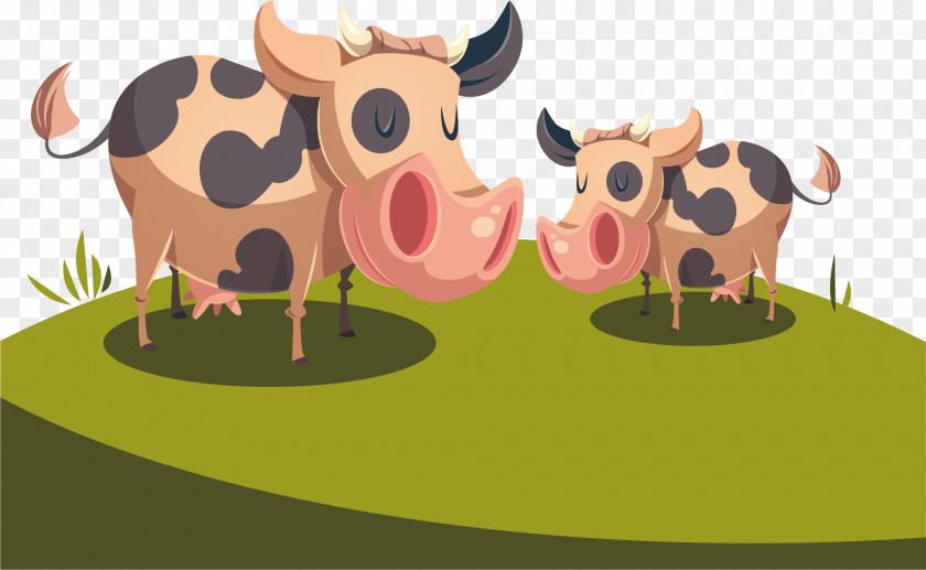 Vector Cow Dairy Cattle Milk PNG