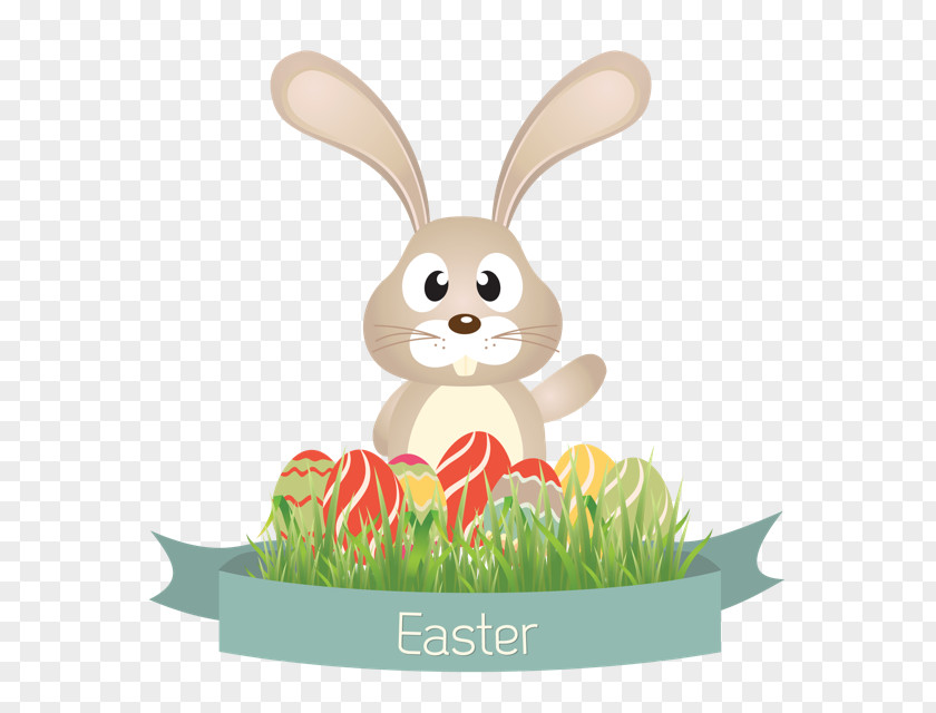 Easter Domestic Rabbit Bunny Vector Graphics Image PNG
