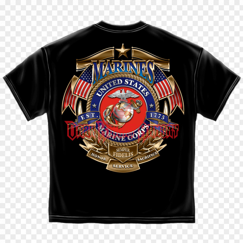 United States Marine Corps Birthday Semper Fidelis T-shirt PNG