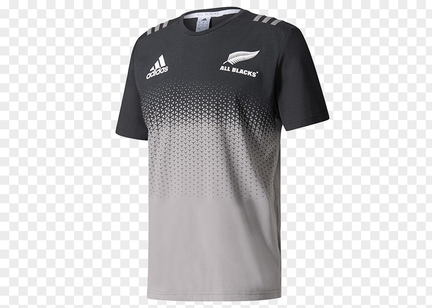 Adidas T-shirt New Zealand National Rugby Union Team Māori All Blacks Jersey PNG