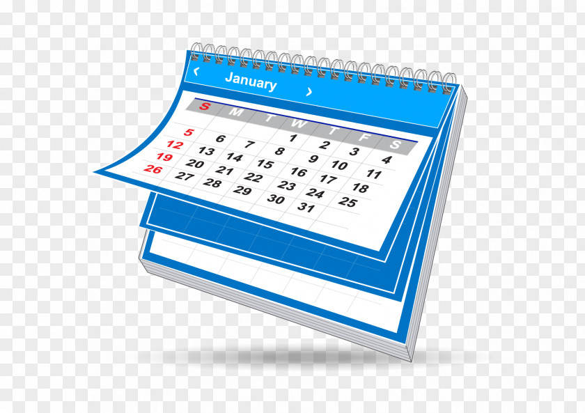 2019 Calendar Date Illustrator PNG