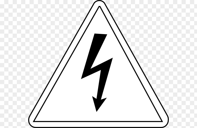 Caution Plate Bliksembeveiliging Electric Potential Difference Triangle Clip Art Surge Protector PNG