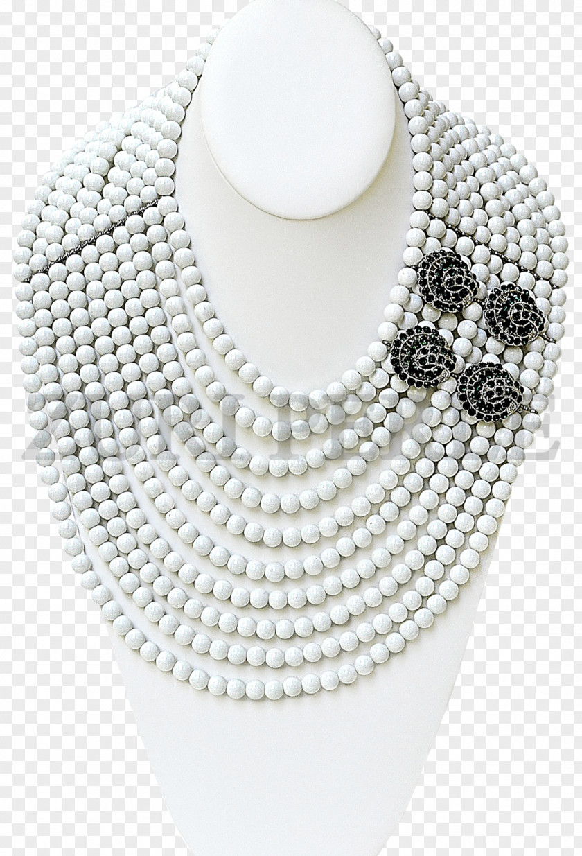 Necklace Pearl Bead Chain PNG