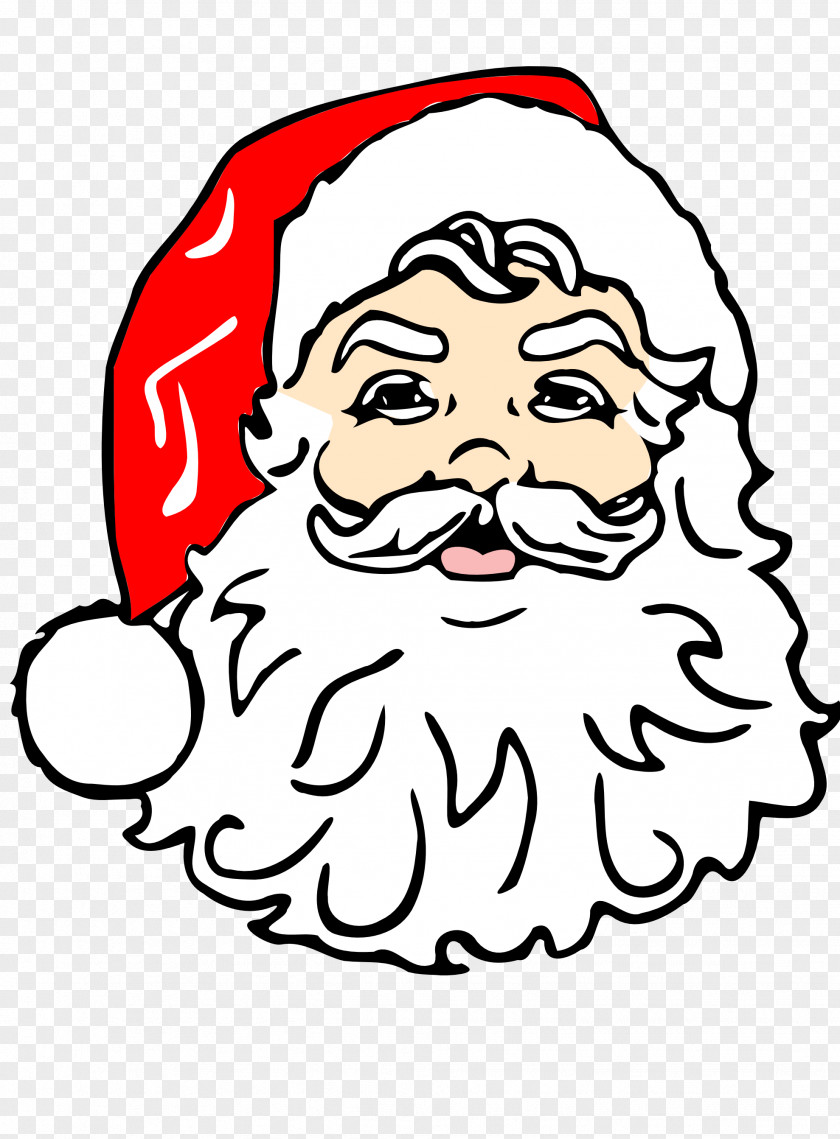 Secret Santa Cliparts Claus Face Clip Art PNG