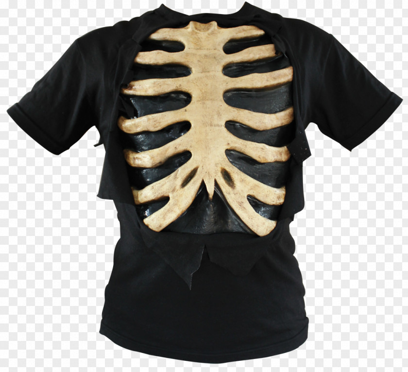 T-shirt Bone Rib Cage Shoulder PNG