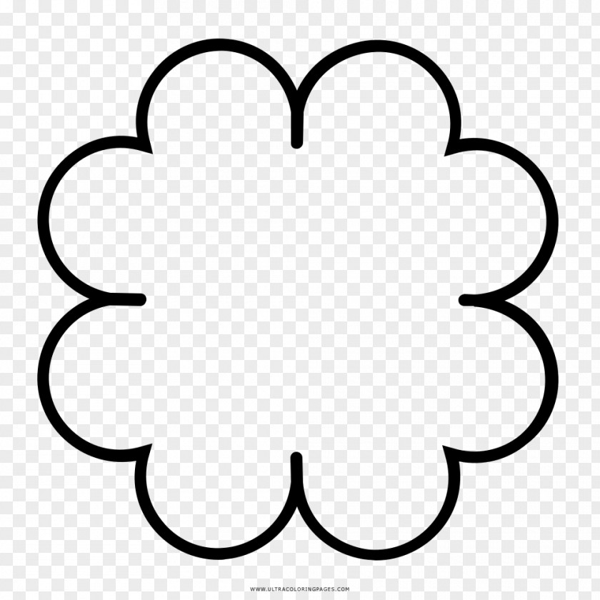 Clover Four-leaf Drawing Coloring Book PNG