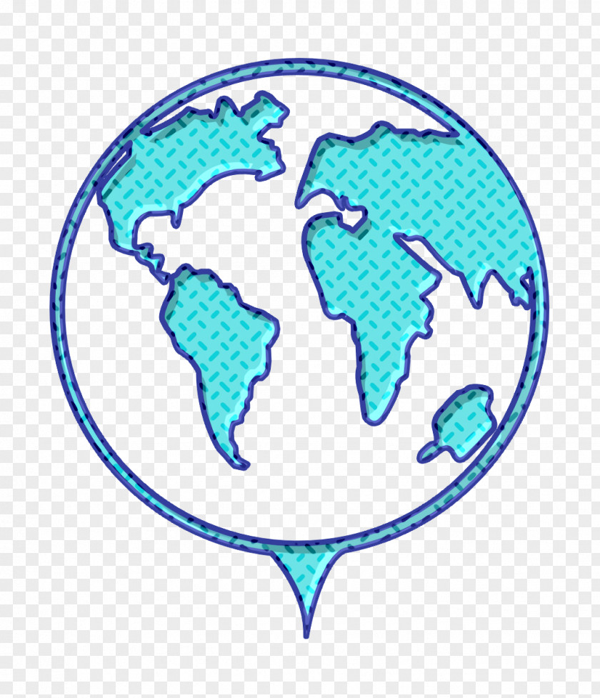 Globe Icon Maps And Flags Earth Pointer PNG