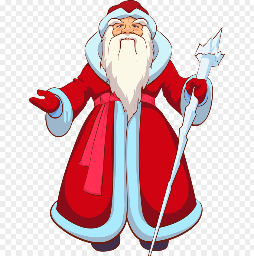 Santa Claus Ded Moroz Christmas Clip Art PNG