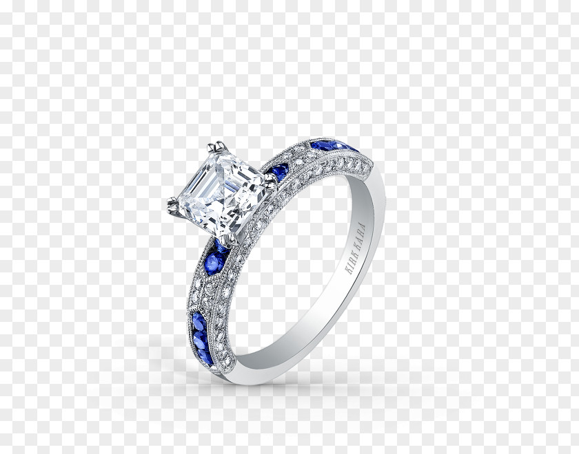Sapphire Wedding Ring Charlotte York Goldenblatt Engagement PNG