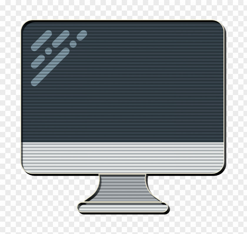 Silver Computer Monitor Imac Icon Technology Elements PNG