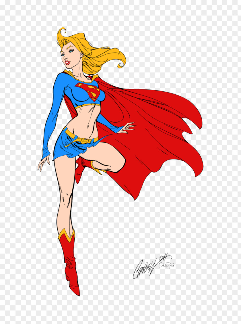 Supergirl Cartoon DeviantArt Sketch PNG