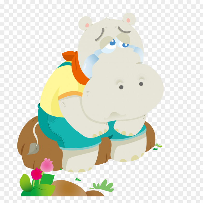 Hippo Illustration Hippopotamus Image Painting PNG