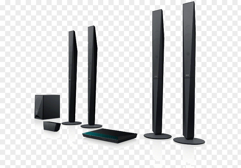 Home Theater Blu-ray Disc Systems 5.1 3D Cinema System Sony BDV-E6100 Black Bluetooth Surround Sound Corporation PNG