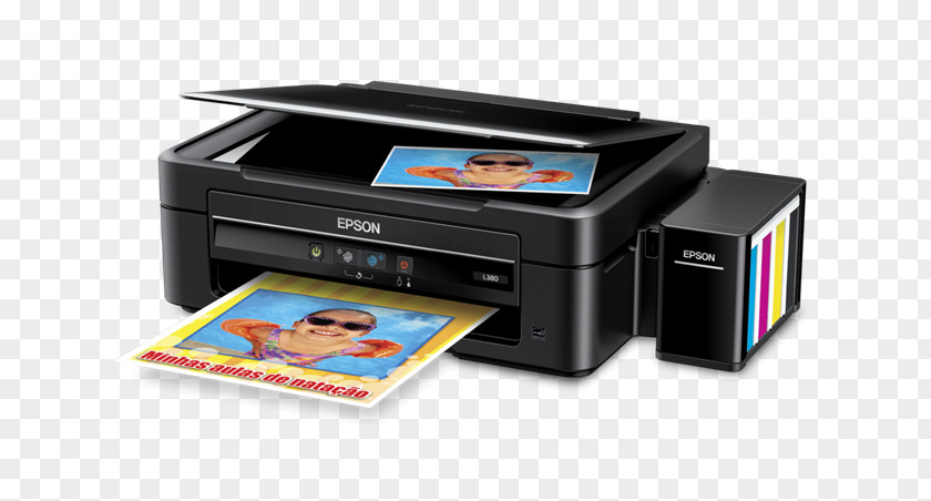 Ink Book Paper Epson L380 Multi-function Printer PNG