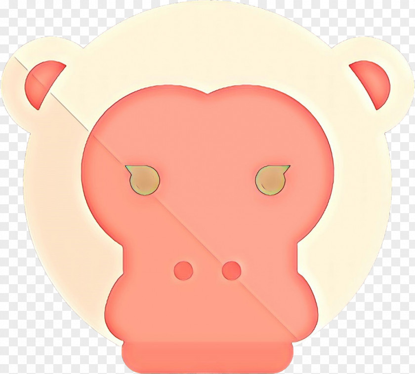 Pink Cartoon Nose Snout Heart PNG